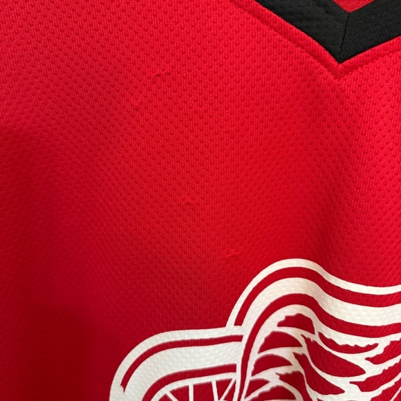 NHL red wings jersey Red and Black size 2XL hockey Detroit - Picture 6 of 12
